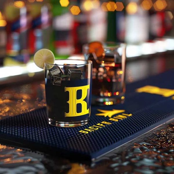 Coffee, Bars, Restaurants Promotional Logo Cocktail Service PVC Bar Drip Mat Beer Mats Whiskey Bar Mats For Counter