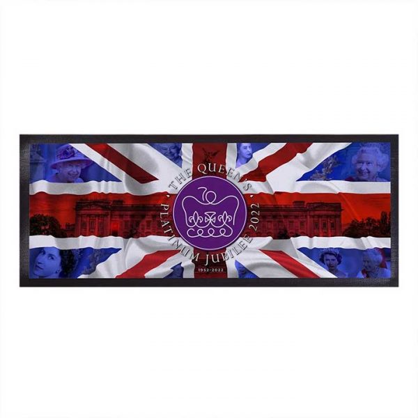 Full Color Printed Custom Pub Rubber Bar Runner Heat Transfer Graphic Fabric Top Cloth Bar Mats Collectable Beer Mats
