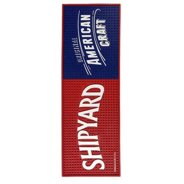 SHIPYARD Brewing Craft Beer Custom Rubber Bar Runner Mat Pub PVC Barmat Bar Spill Mats Cocktail Long Bar Mat