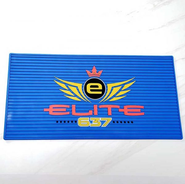 Salon Hair Equipment Soft PVC Barber Station Mat Logo Barbershop Anti-slip Organizer Silicone Clipper Mat Rubber Barber Mat