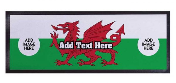 Scotland Dragon Printing Heat Transfer Pub Cloth Bar Mat Vintage Cocktail Drink Bar Runner Custom Rubber Funny Beer Mats