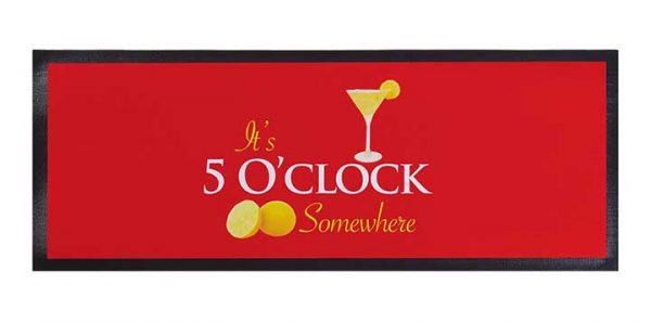 Stain-resistant Photo Printed Beer Pub Mats Polyester Fabric Felt Bar Runner Water-absorbent Rubber Service Bar Mat