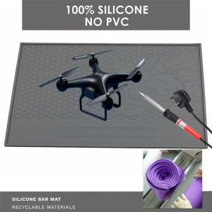 Drone Computer Work Bench Rubber Matts Pinning Repair Work Mat Cow RC Screw Catcher Silicone Solder Mat